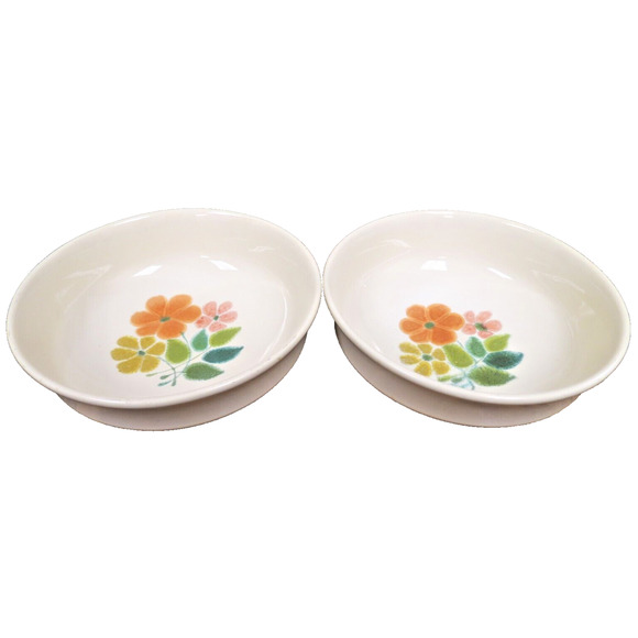2 Vintage Franciscan Earthenware Floral Pattern Serving Bowls 7.5 Inches 1970's - Picture 1 of 6